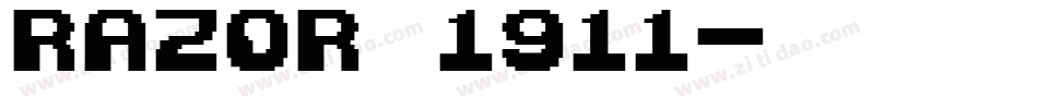 Razor 1911字体转换